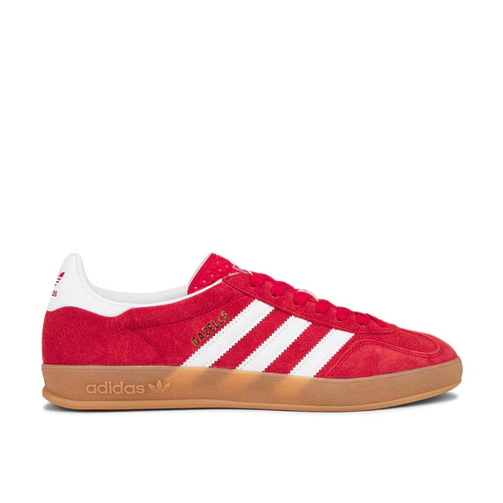 Adidas Gazelle Red and White Sneakers